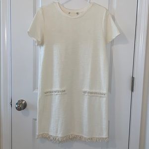 ZARA short sleeve tweed mini dress